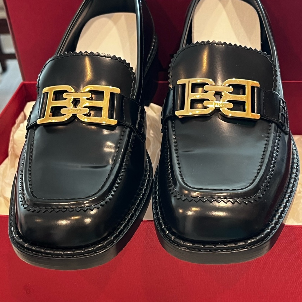 New Women’s Balley Leather Loafers Ellyane 35